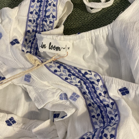 NWT In Loom Boho/Peasant Top Size M - Picture 3 of 5